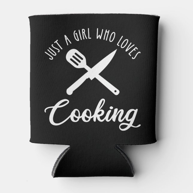 Porta-lata Apenas Uma Menina Que Adora Cozinhar (Frente)