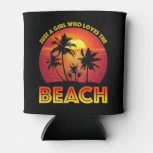 Porta-lata Apenas Uma Menina Que Ama A Praia