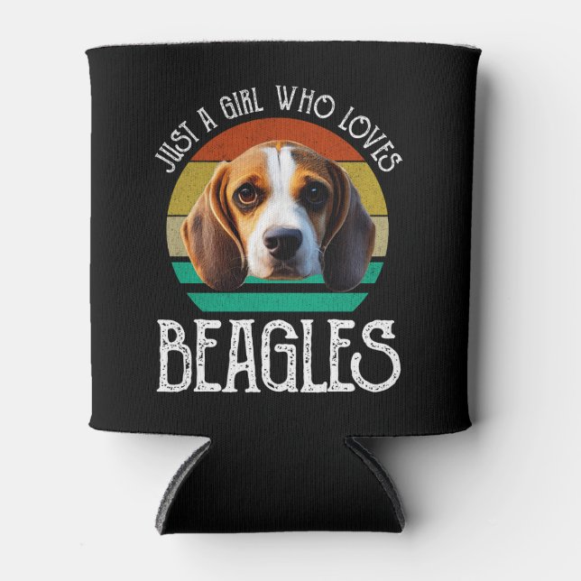 Porta-lata Apenas Uma Menina Que Ama Beagles (Frente)