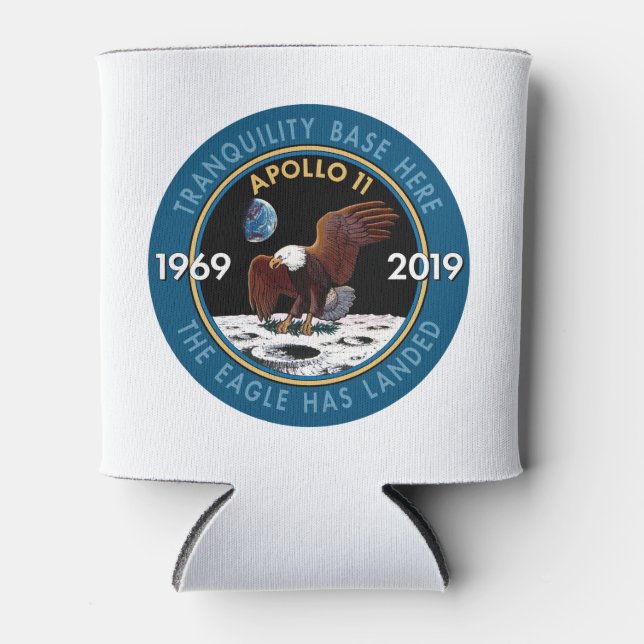 Porta-lata Apollo 11 50º Aniversário Missão Patch Insignia (Frente)