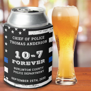 Porta-lata Aposentadoria 10-7 Da Polícia Para Cheers E Cerve