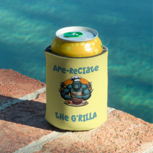 Porta-lata Aprecie O G'rilla Mestre Churrasqueiro Diversão Pu