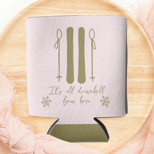 Porta-lata Apres Ski Funny Winter Bachelorette (Criador carregado)