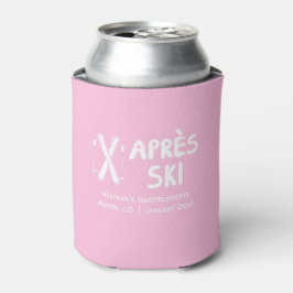 Porta-lata Apres Ski Pink Can Cooler para Festa de Despedida