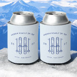 Porta-lata Apres Ski Trip Favors, Family Ski Weekend Gifts<br><div class="desc">Apres Ski Trip Favor,  Familiares Ski Weekend Oferecem Férias</div>