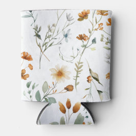 Porta-lata Aquarela flor selvagem estilo Boho