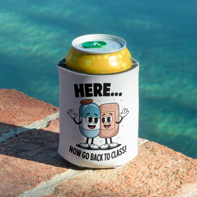 Porta-lata Aqui Agora Volte Para O Médico Enfermeiro Da Escol (Piscina in situ)