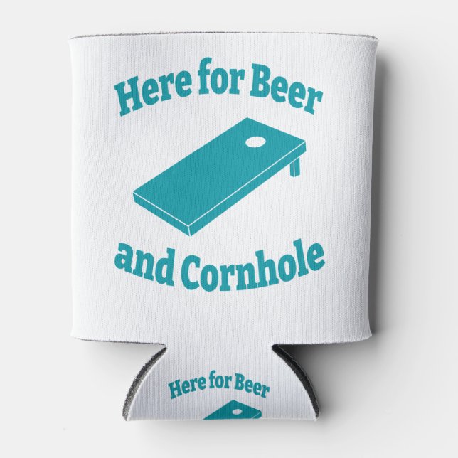 Porta-lata Aqui para Beer e Cornhole (Frente)