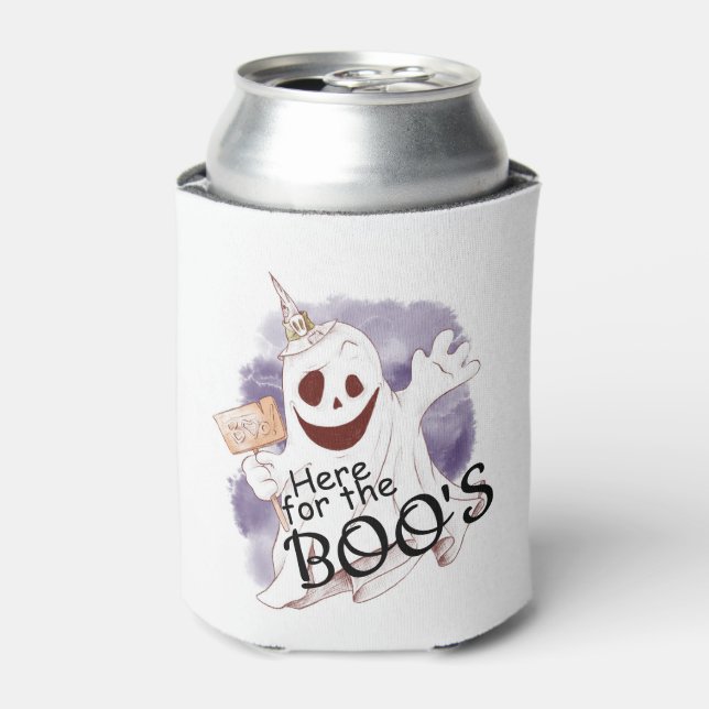 Porta-lata Aqui para o Boo Halloween Can Cooler (Can Front)