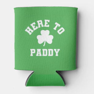 Porta-lata Aqui para Paddy Funny Dia de São Patrício Shamrock