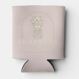 Porta-lata Arco de Casamento de Abacaxi Beijo de Lavanda & No