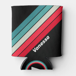 Porta-lata Arco-Íris Riqueado Retroativo e Riqueado com Nome