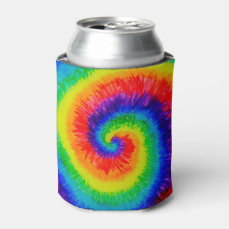 Porta-lata Arco-íris Tie Die com Tinta Álcool