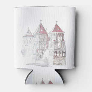 Porta-lata Arquitetura do Castelo de Belarus Mir