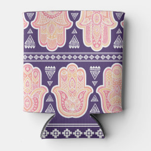 Porta-lata Arrastou a mão do hamsa índio, padrão perfeito.