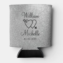 Porta-lata Arrefecedores personalizados de cerâmica de prata