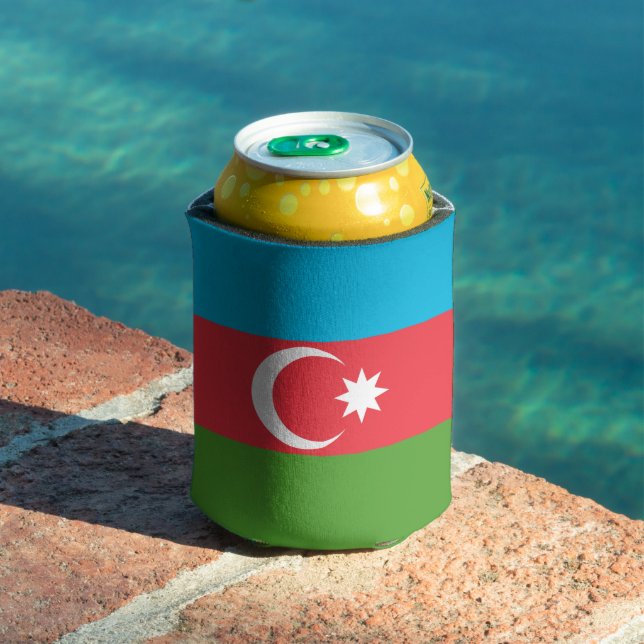 Porta-lata Arrefecimento com bandeira do Azerbaijão (Piscina in situ)