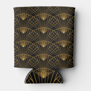 Porta-lata Art Deco Glamor: Ventilador Ouro.