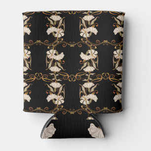 Porta-lata Art Nouveau Style: Vintage Preto-Dourado.