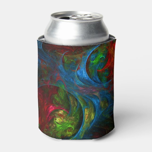 Porta-lata Arte abstrata Genesis Blue (Can Front)