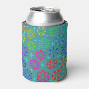 Porta-lata Arte de Design de Padrão Retro de Meados do Século