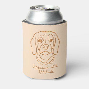 Porta-lata Arte de Linha Beagle, Elegância com Atitude
