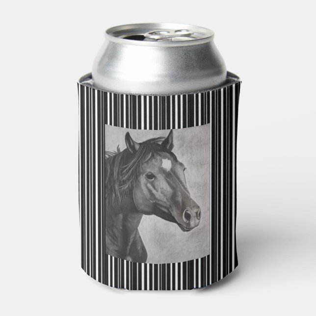 Porta-lata Arte Desenhada à Mão do Cavalo (Can Front)