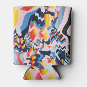 Porta-lata Arte digital relâmpago: fundo abstrato.