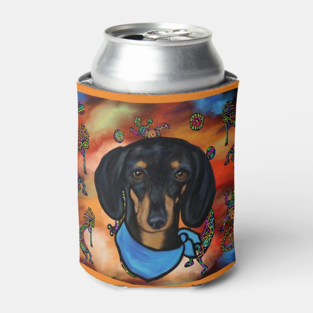 Porta-lata arte do sudoeste doxie (Can Front)