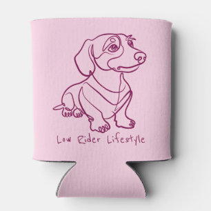 Porta-lata Arte em Linhas de Dachshund - Estilo de Vida Low R