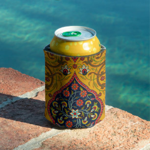 Porta-lata Arte Floral Persa Decorativa Vintage