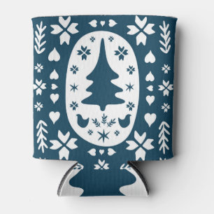 Porta-lata Arte Folclórica de Natal: Dodle Escandinava.