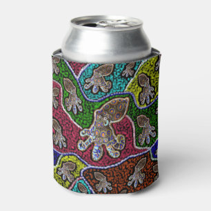 Porta-lata Arte Ponto Polvo Azul Anel Octopus Holanda