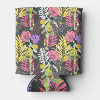 Porta-lata Arte Tropical Flor: Padrão Original.