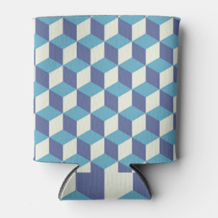 Porta-lata Arte Vintage Cube, Padrão Invisível.