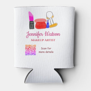 Porta-lata artista de maquiagem adicionar nome site e-mail te