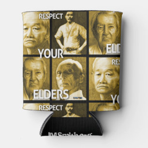 Porta-lata #ArtOfTheDojo 'Respeite seus anciãos'