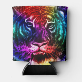 Porta-lata Artsy Rainbow Tiger