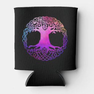 Porta-lata Árvore Celta Colorida da Vida