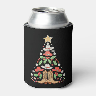 Porta-lata Árvore de Natal Cowboy de Natal Botas Dançantes Oe