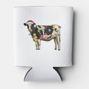 Porta-lata Árvore de Natal de gado vaca fazenda festiva