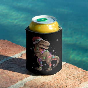 Porta-lata Árvore de Natal Dinossauro T-rex Natal Pet Dino Tr