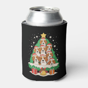 Porta-lata Árvore de Natal do Cão Beagle Natal Feriado em Fam