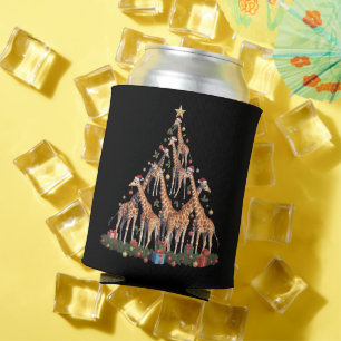 Porta-lata Árvore de Natal Girafa Papai Noel Fazenda de Vida