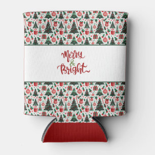 Porta-lata Árvore de Natal, presentes, cana doce