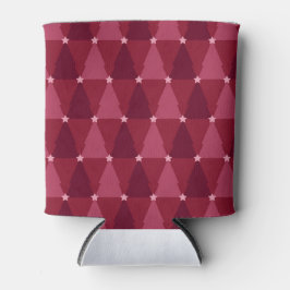 PORTA-LATA ÁRVORES E ESTRELAS DE NATAL VERMELHO E PINCO