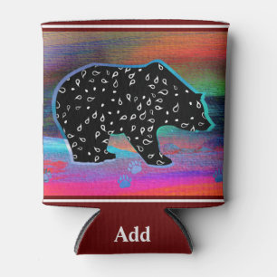 Porta-lata As cores claras do Norte do Urso Negro podem arref