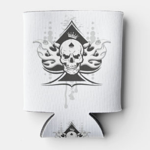 Porta-lata Ás do crânio de espadas