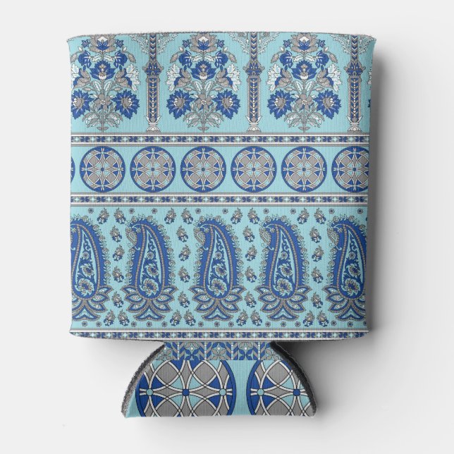 Porta-lata Asian Paisley Border: Design tradicional. (Frente)