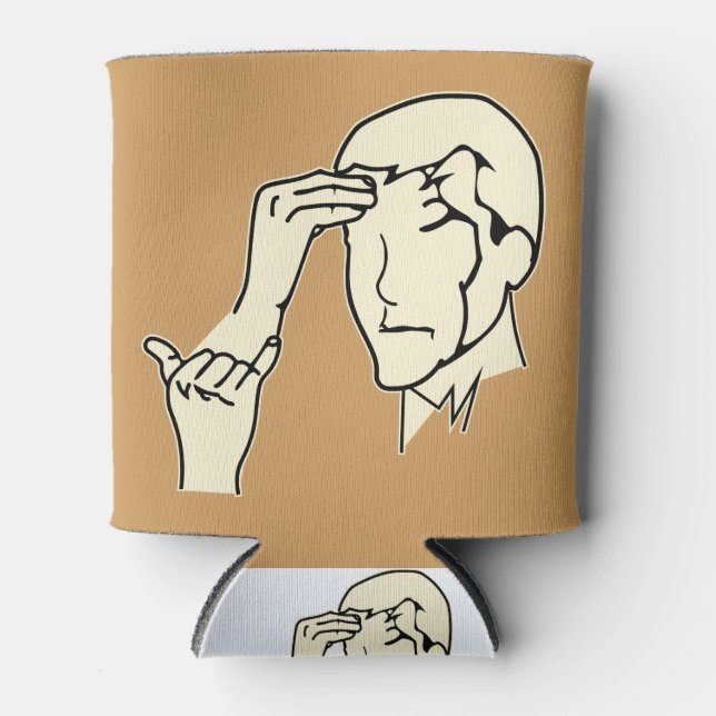 Porta-lata ASL Por que você é tão estúpido © (Frente)